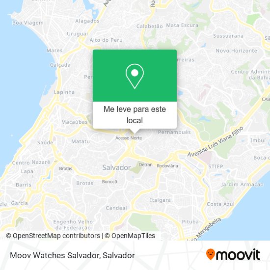 Moov Watches Salvador mapa