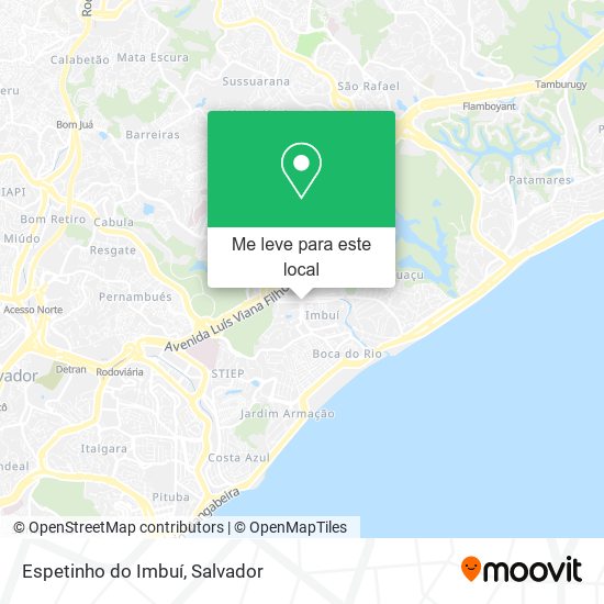 Espetinho do Imbuí mapa