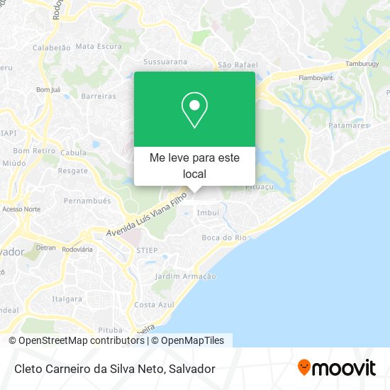 Cleto Carneiro da Silva Neto mapa