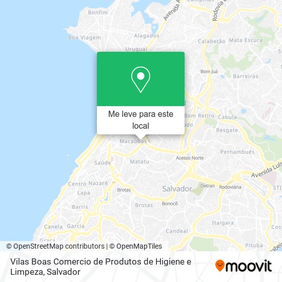Vilas Boas Comercio de Produtos de Higiene e Limpeza mapa