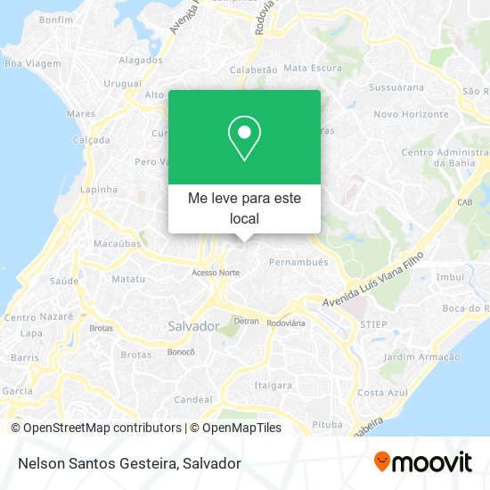 Nelson Santos Gesteira mapa