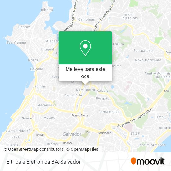 Eltrica e Eletronica BA mapa