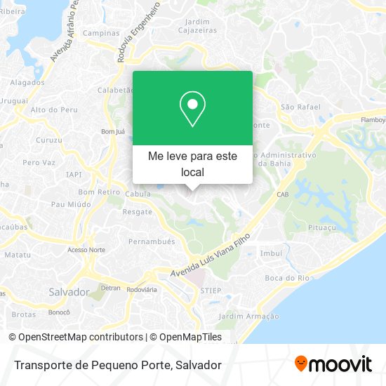 Transporte de Pequeno Porte mapa