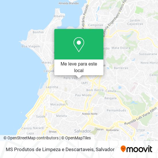 MS Produtos de Limpeza e Descartaveis mapa