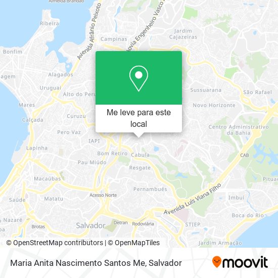 Maria Anita Nascimento Santos Me mapa