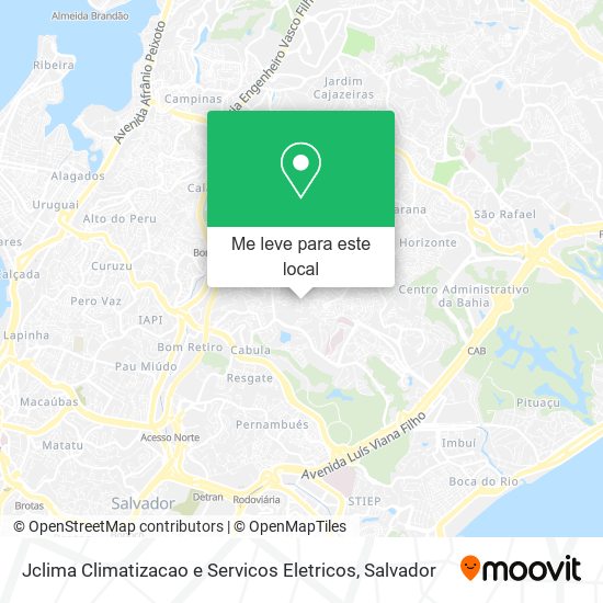 Jclima Climatizacao e Servicos Eletricos mapa