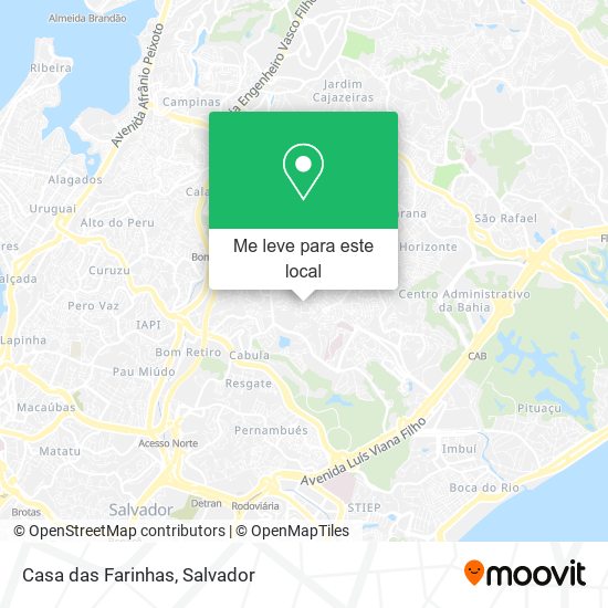 Casa das Farinhas mapa