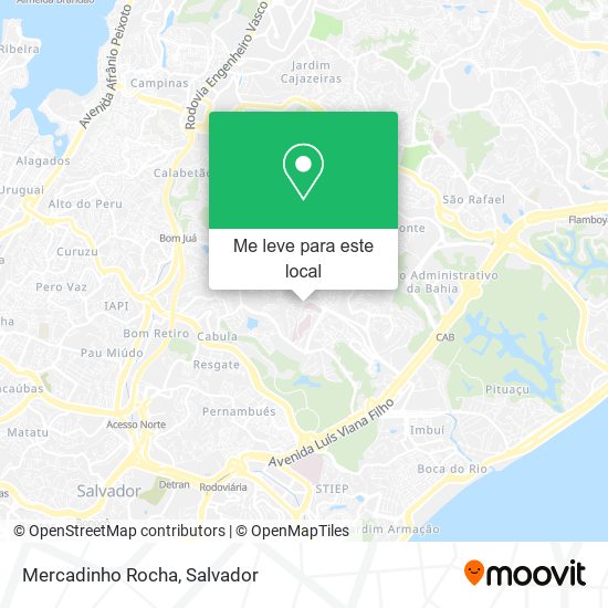 Mercadinho Rocha mapa
