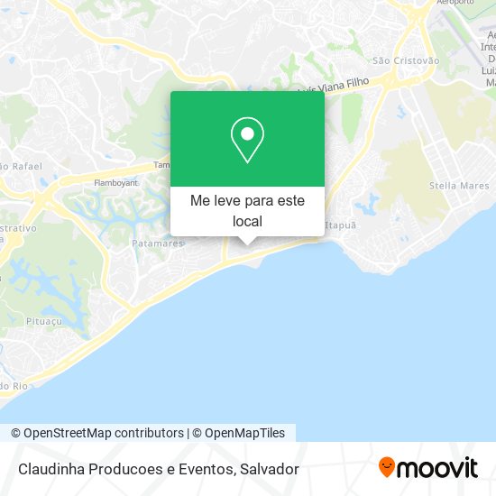 Claudinha Producoes e Eventos mapa