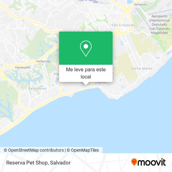 Reserva Pet Shop mapa