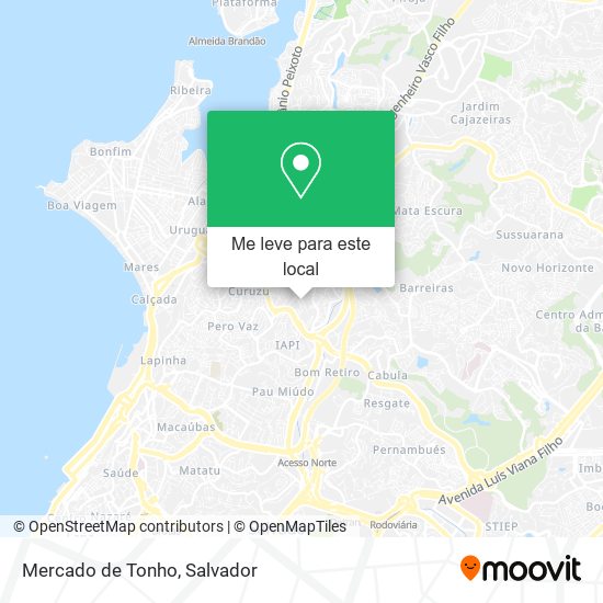 Mercado de Tonho mapa