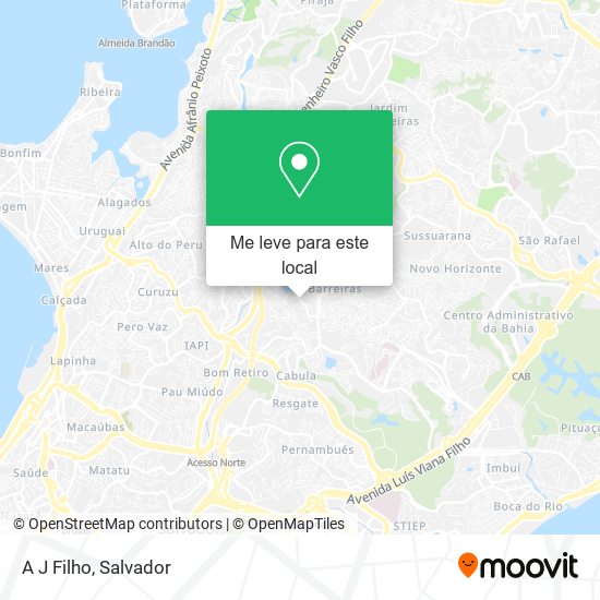 A J Filho mapa