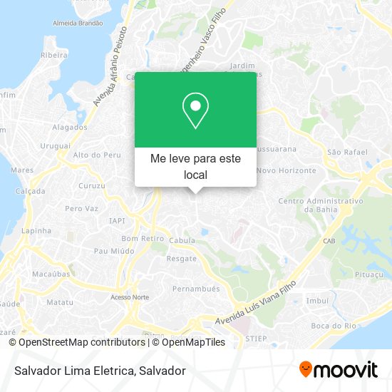 Salvador Lima Eletrica mapa