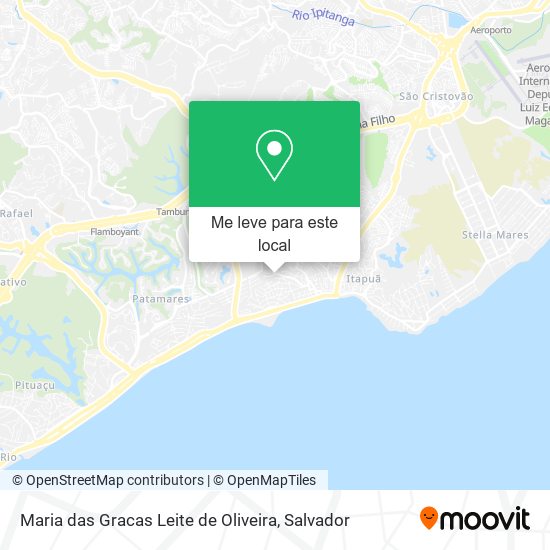 Maria das Gracas Leite de Oliveira mapa