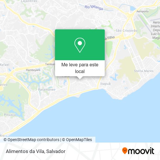 Alimentos da Vila mapa