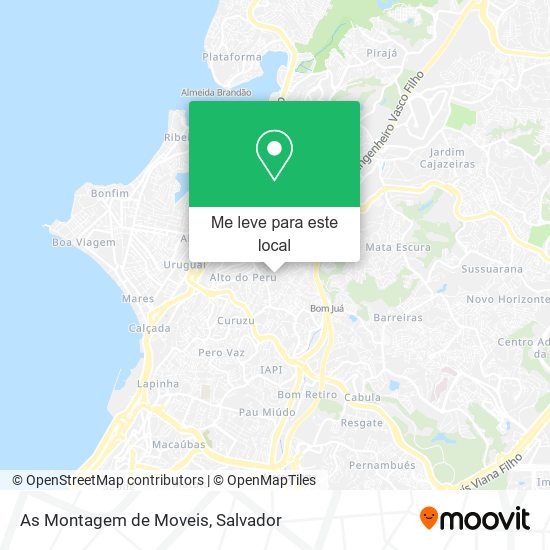 As Montagem de Moveis mapa