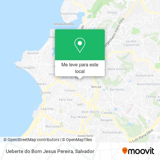 Ueberte do Bom Jesus Pereira mapa