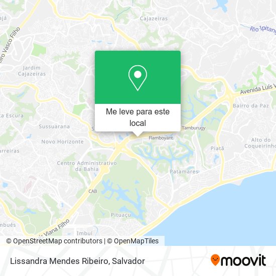 Lissandra Mendes Ribeiro mapa