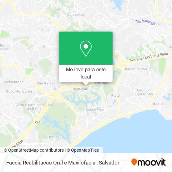 Faccia Reabilitacao Oral e Maxilofacial mapa