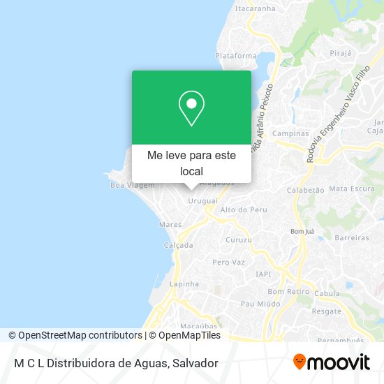 M C L Distribuidora de Aguas mapa
