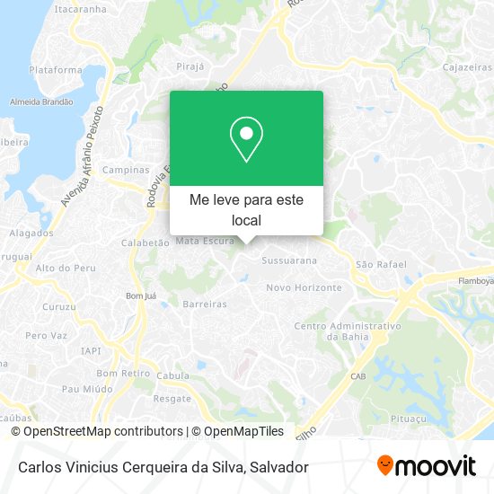 Carlos Vinicius Cerqueira da Silva mapa