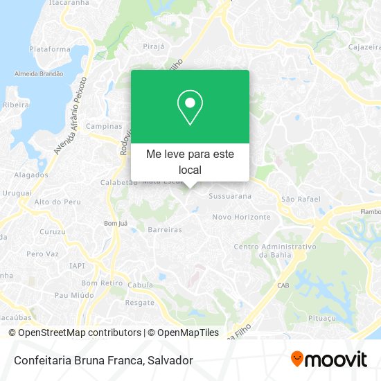 Confeitaria Bruna Franca mapa