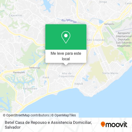 Betel Casa de Repouso e Assistencia Domiciliar mapa