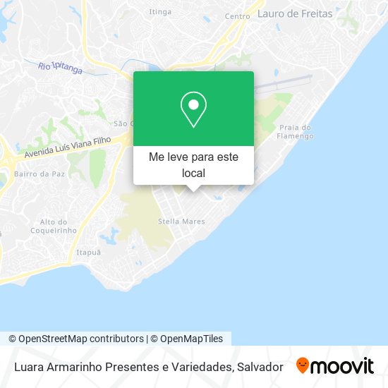 Luara Armarinho Presentes e Variedades mapa
