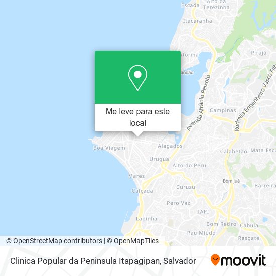 Clinica Popular da Peninsula Itapagipan mapa