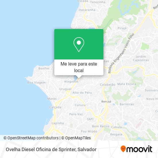 Ovelha Diesel Oficina de Sprinter mapa