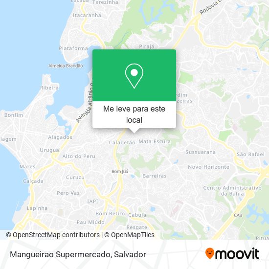 Mangueirao Supermercado mapa