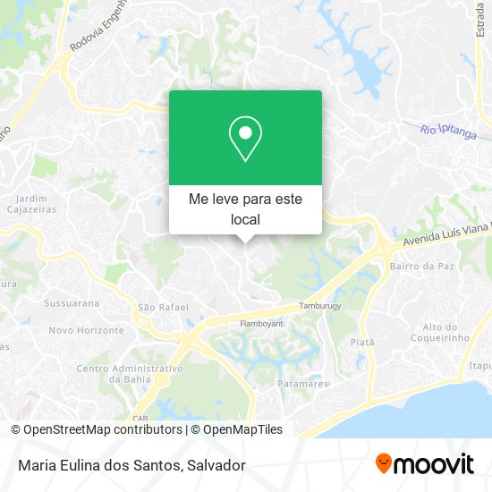 Maria Eulina dos Santos mapa