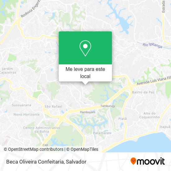 Beca Oliveira Confeitaria mapa