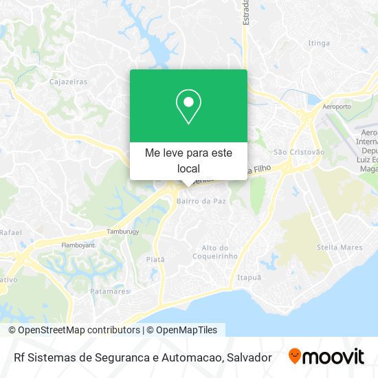 Rf Sistemas de Seguranca e Automacao mapa