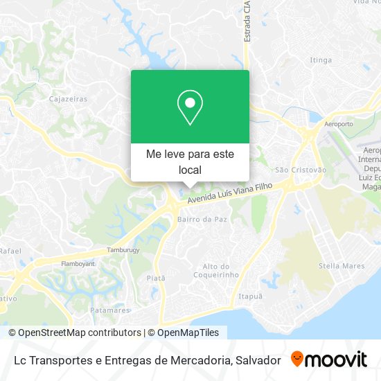 Lc Transportes e Entregas de Mercadoria mapa