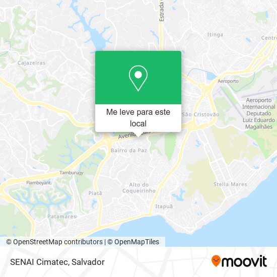 SENAI Cimatec mapa