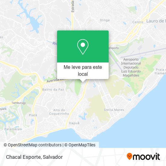 Chacal Esporte mapa