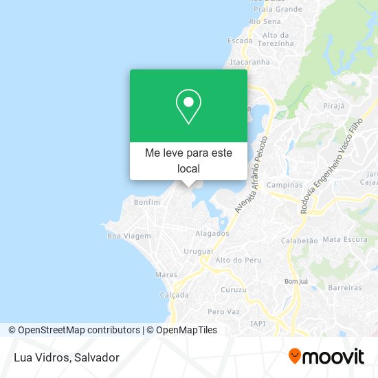 Lua Vidros mapa