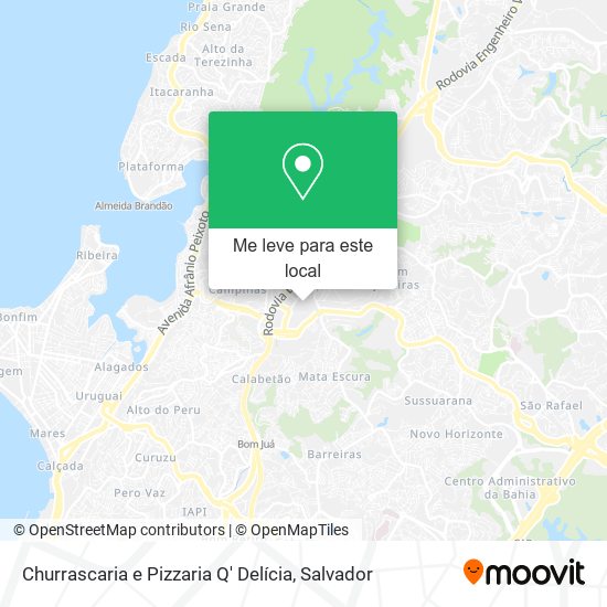 Churrascaria e Pizzaria Q' Delícia mapa