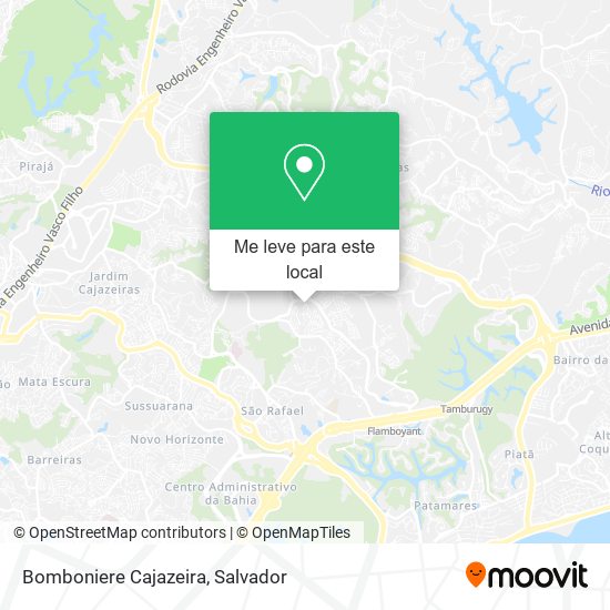 Bomboniere Cajazeira mapa
