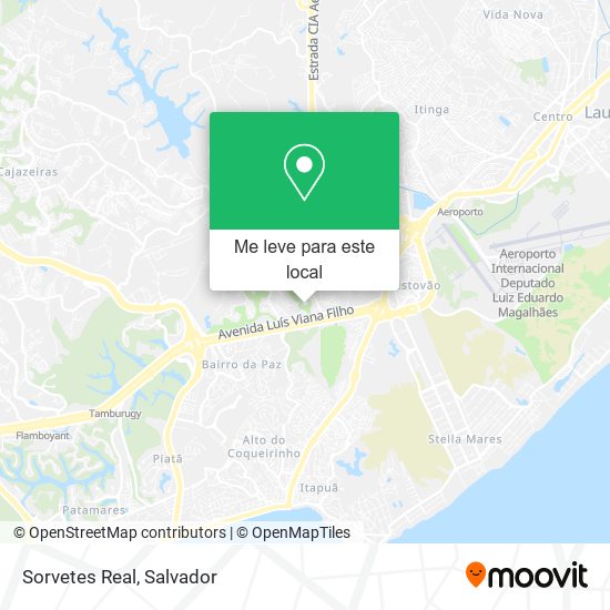 Sorvetes Real mapa