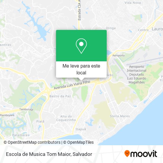 Escola de Musica Tom Maior mapa