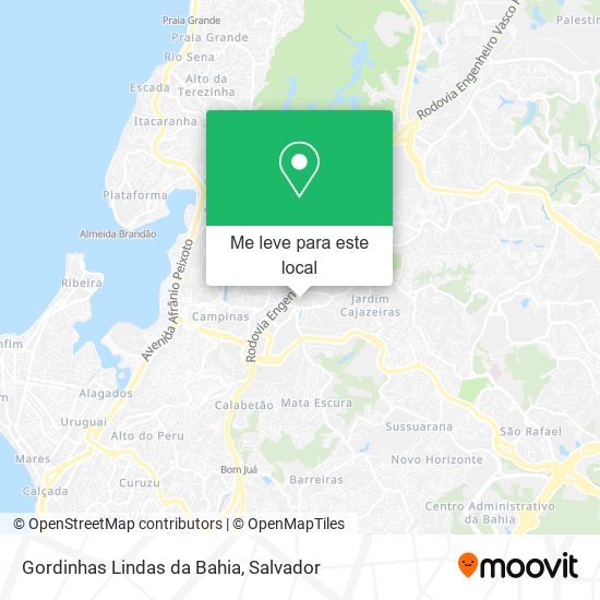 Gordinhas Lindas da Bahia mapa