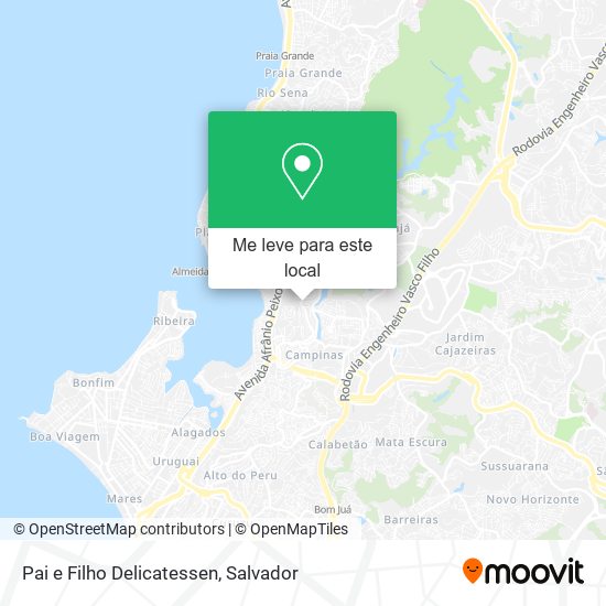 Pai e Filho Delicatessen mapa