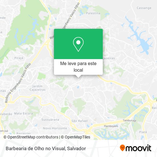 Barbearia de Olho no Visual mapa