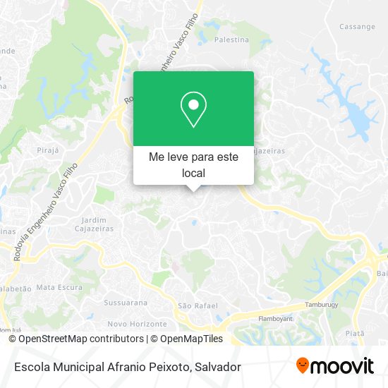 Escola Municipal Afranio Peixoto mapa