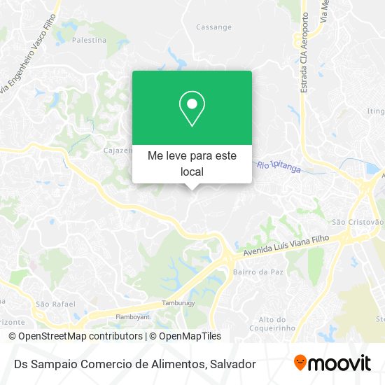 Ds Sampaio Comercio de Alimentos mapa