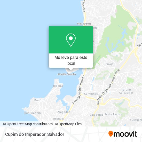 Cupim do Imperador mapa