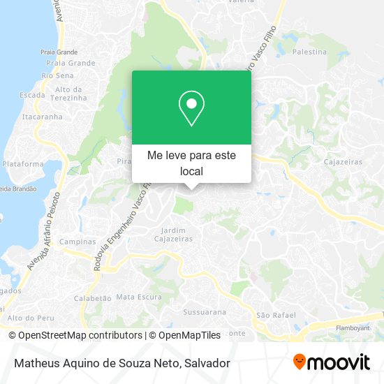 Matheus Aquino de Souza Neto mapa