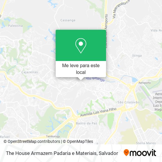 The House Armazem Padaria e Materiais mapa